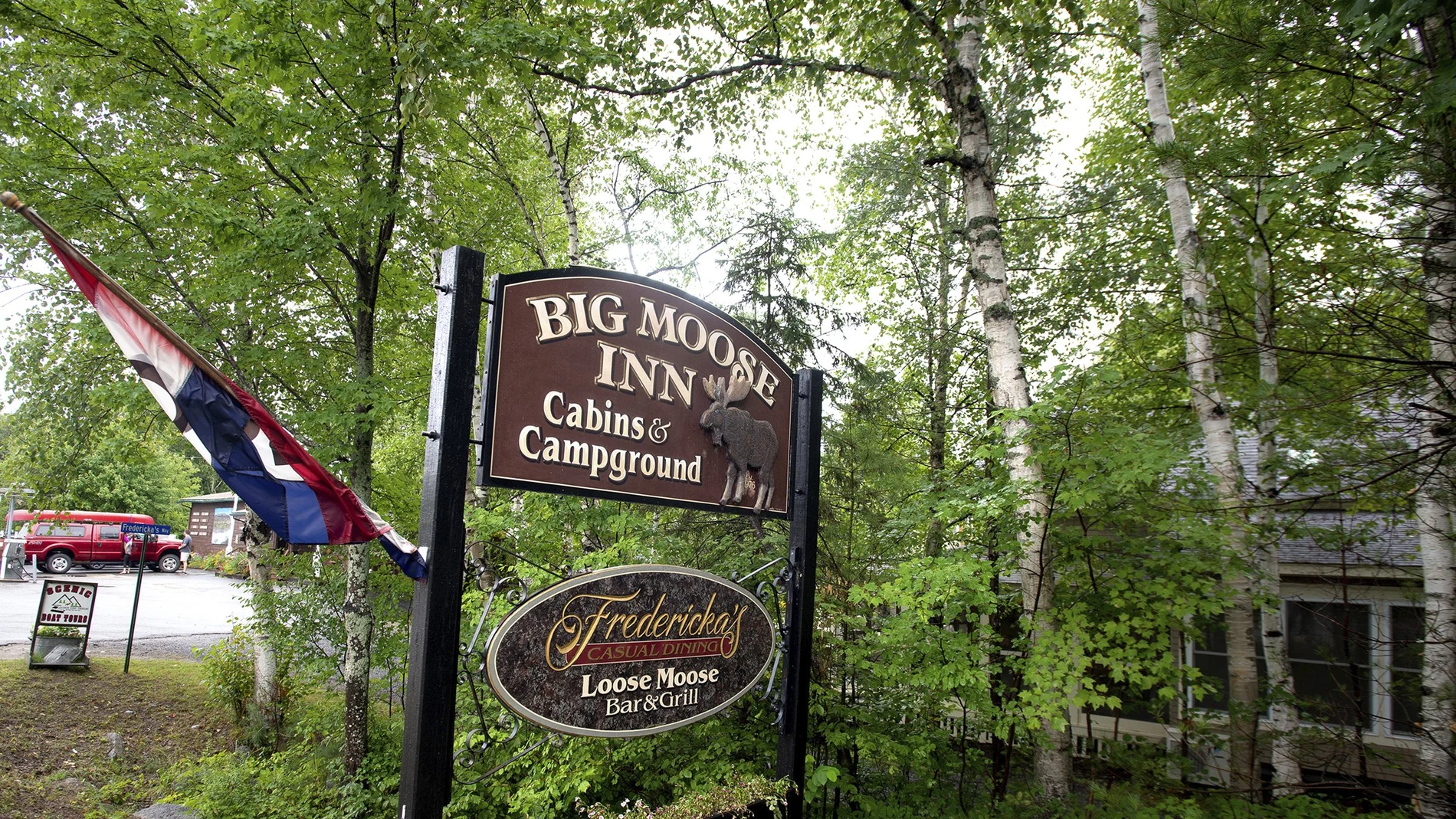 El Big Moose Inn, en el lago Millinocket Lake, donde se celebtró la boda