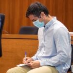 Rodrigo Lanza, en una de las sesiones del juicio celebrado en septiembre en la Audiencia Provincial de Zaragoza