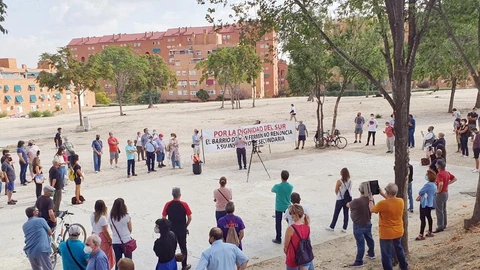 Protesta en la parcela, en contra de la construcción de un parking disuasorio15/09/2020