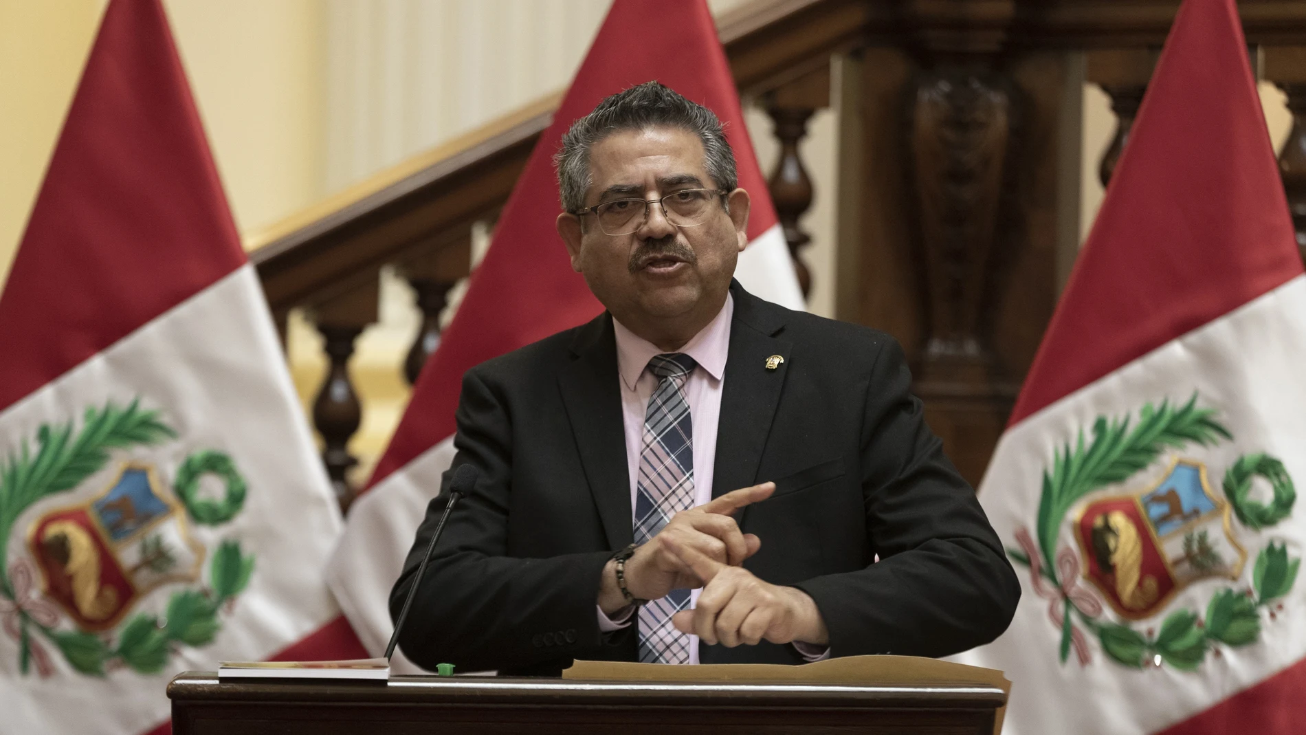 Presidente del Congreso de Perú, Manuel Merino.16/09/2020