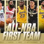 El mejor quinteto de la temporada 2019-2020 en la NBA