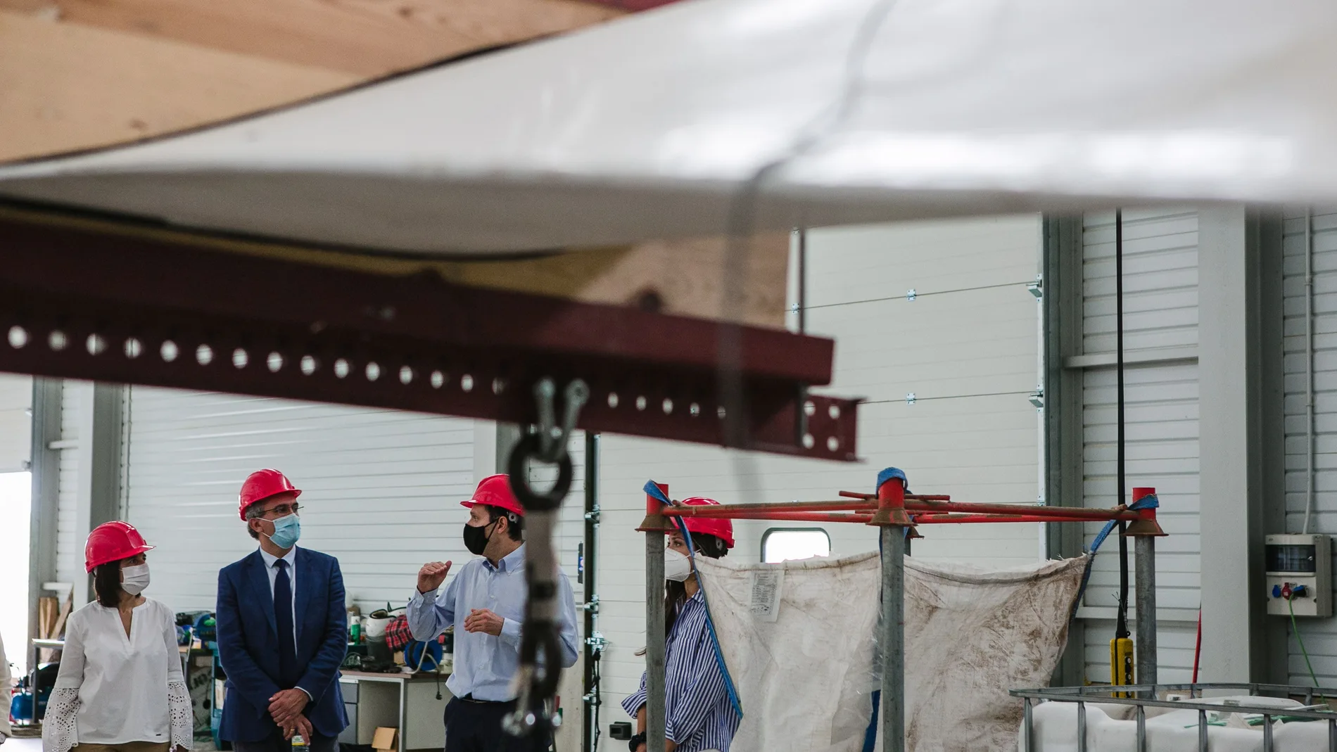 El delegado del Gobierno en Castilla y León, Javier Izquierdo, visita el Centro de Desarrollo de Energías Renovables (Ceder) de los Altos de Lubia, en Soria