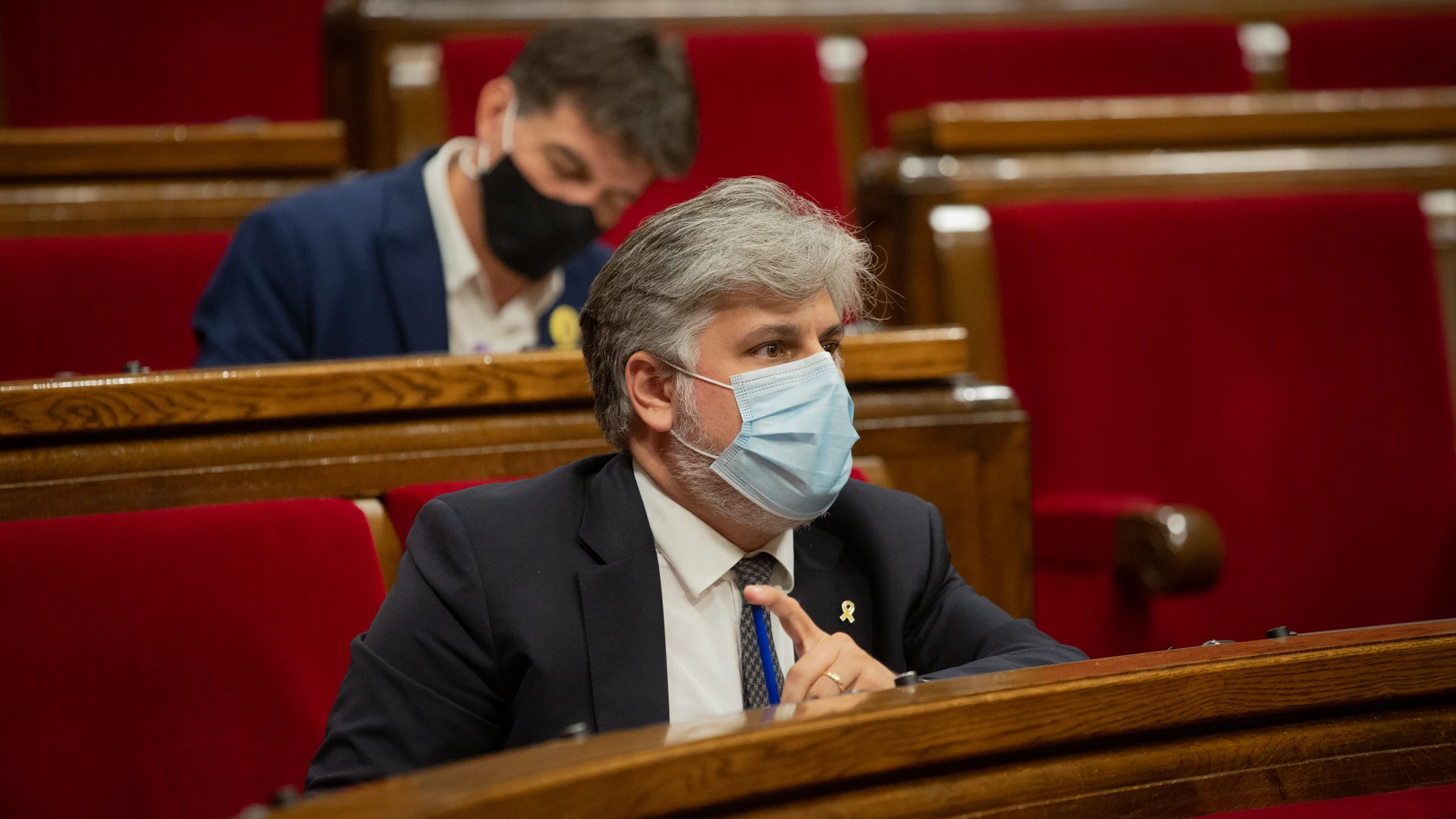 El presidente de JxCat en el Parlament, Albert Batet, durante el Debate de Política General (DPG) en el Parlament.