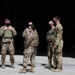 Soldados estadounidenses en Kabul, Afganistán, en septiembre