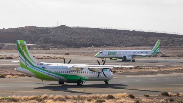 Imagen de los aviones de Binter
