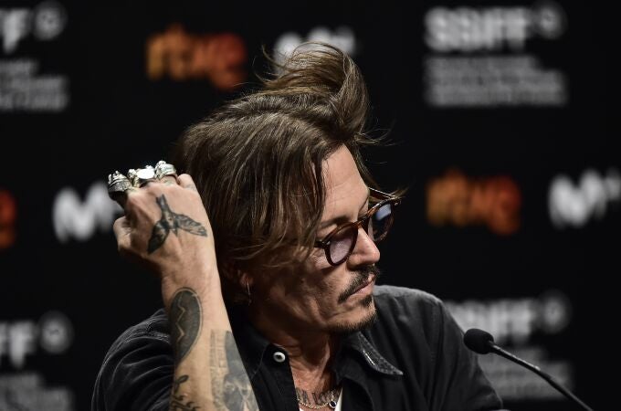 Johnny Deep en la presentación de "Crock of Gold" del Festival de San Sebastián