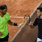Nadal y Schwartzman se saludan tras su partido en Roma