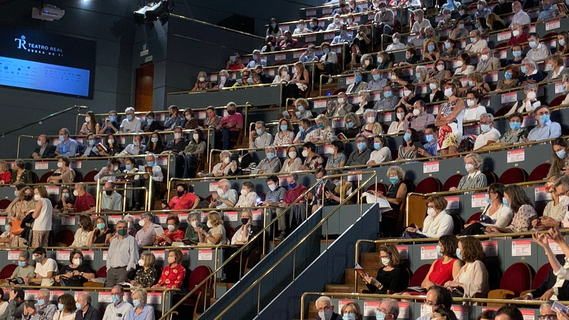 Zona Paraíso del Teatro Real donde no se podía respetar la distancia de seguridad.