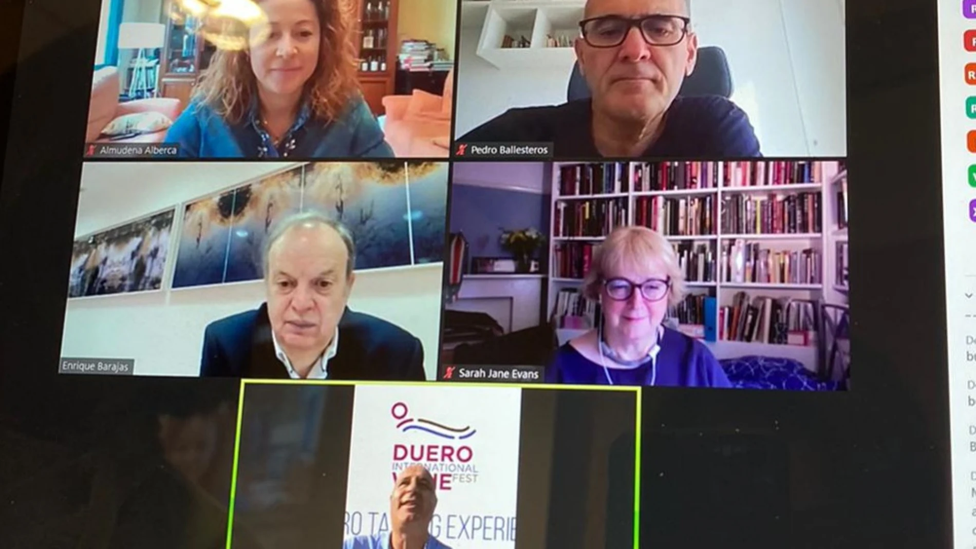 Jornada de cata online impartida por varios Master of Wine