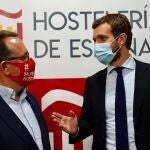 El presidente del PP, Pablo Casado, se reúne con la Confederación España de HosteleríaDAVID MUDARRA (PP)22/09/2020