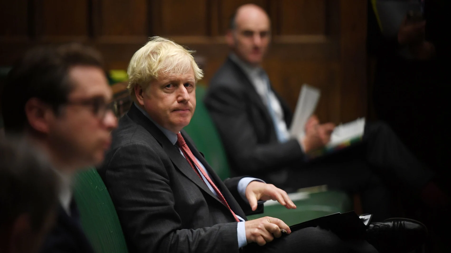 Boris Johnson en la sesión de este martes en la Cámara de los Comunes, Londres