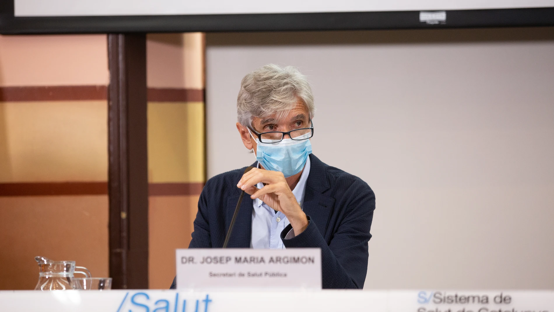El secretario de Salud Pública de la Generalitat, Josep Maria Argimón, en una rueda de prensa en la conselleria de Salud. David Zorrakino / Europa Press