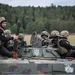 Soldados estadounidenses en una maniobras en Alemania