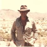 Harrison Ford durante el rodaje de Indiana Jones en Almería en 1988