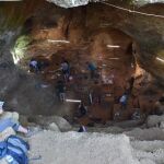 Fotografía del yacimiento de Lapa do Picareiro, donde acaban de ser encontrados los restos más antiguos de Homo sapiens de la Península Ibérica.