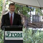 MADRID, 28/09/2020.- El rey Felipe VI da un discurso mientras visita la Fundación Ortega y Gasset este lunes, en Madrid. El monarca inauguró la reforma de la instalaciones de la Fundación José Ortega y Gasset-Gregorio Marañón (FOM) y la presentación de la edición digital de las obras completas de Ortega. EFE/Ballesteros POOL