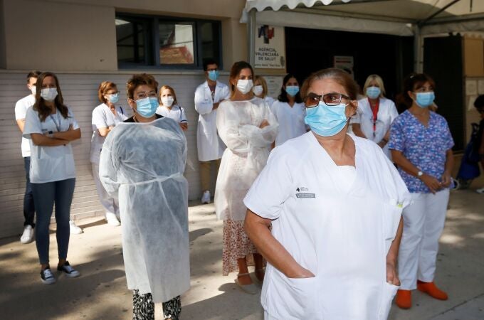 Sanitarios del Centro de Salud de San Blas en Alicante