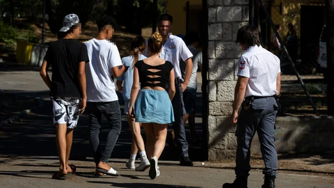 Centro de Menores no acompañados, conocidos como "menas", en Casa de Campo.