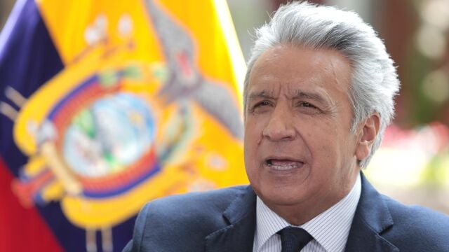 AME8048. QUITO (ECUADOR), 29/09/2020. Fotografía cedida por la Presidencia de Ecuador que muestra al mandatario, Lenín Moreno, hoy durante una intervención ante en la Asamblea de la ONU, en un mensaje grabado desde Quito (Ecuador). Moreno, pidió este martes ante las Naciones Unidas el compromiso internacional para crear instrumentos financieros que permitan afrontar los efectos de la pandemia del COVID-19. EFE/Presidencia/SOLO USO EDITORIAL/NO VENTAS