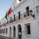 Fachada del Ayuntamiento de Trebujena (Cádiz)