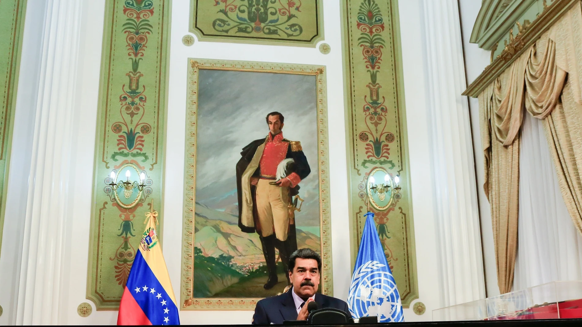 El presidente venezolano, Nicolás Maduro, en el Palacio de Miraflores