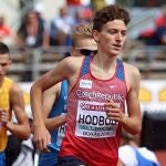 Ondra Hodbod, durante una competición en 2019.