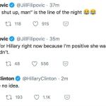 La respuesta de Hillary Clinton al comentario en Twitter de una escritora