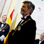 Carlos Lesmes durante el acto oficial de Apertura del año Judicial en el Tribunal Supremo.