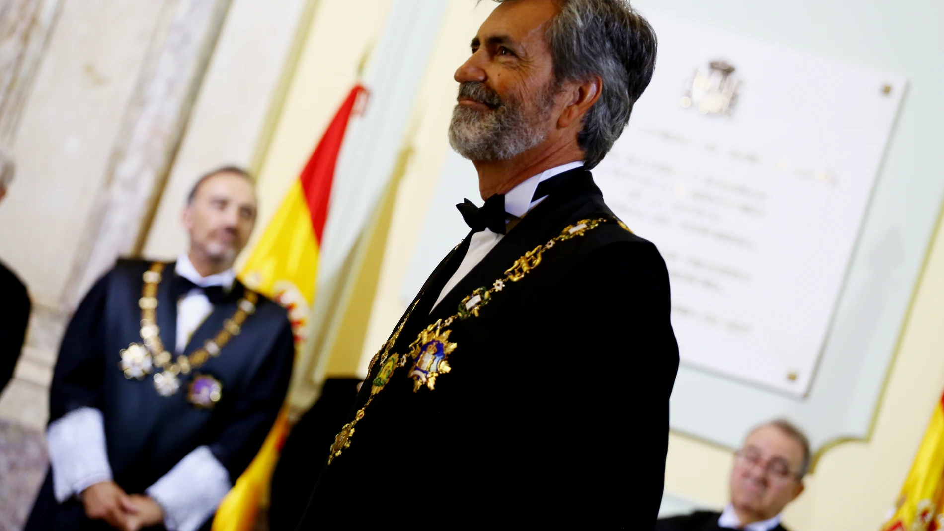 Carlos Lesmes durante el acto oficial de Apertura del año Judicial en el Tribunal Supremo.