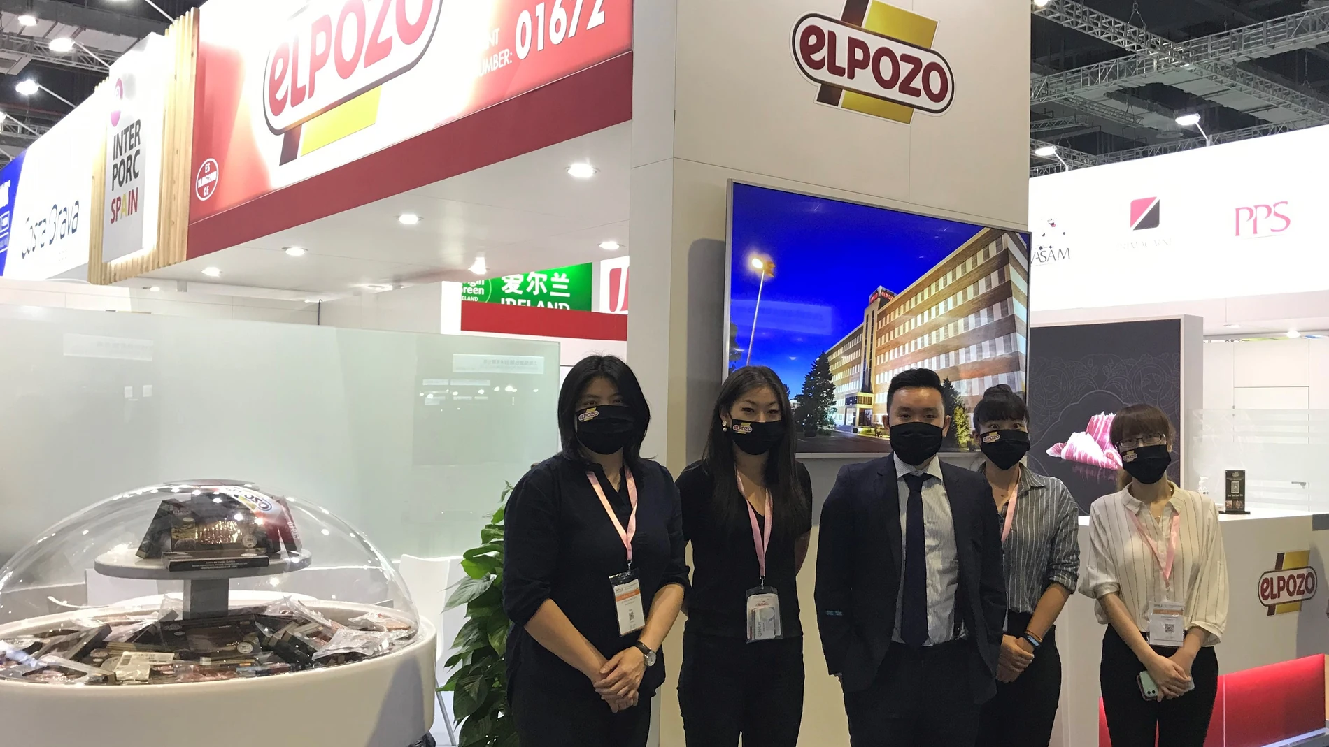 El equipo comercial de ElPozo en Shangái (China)