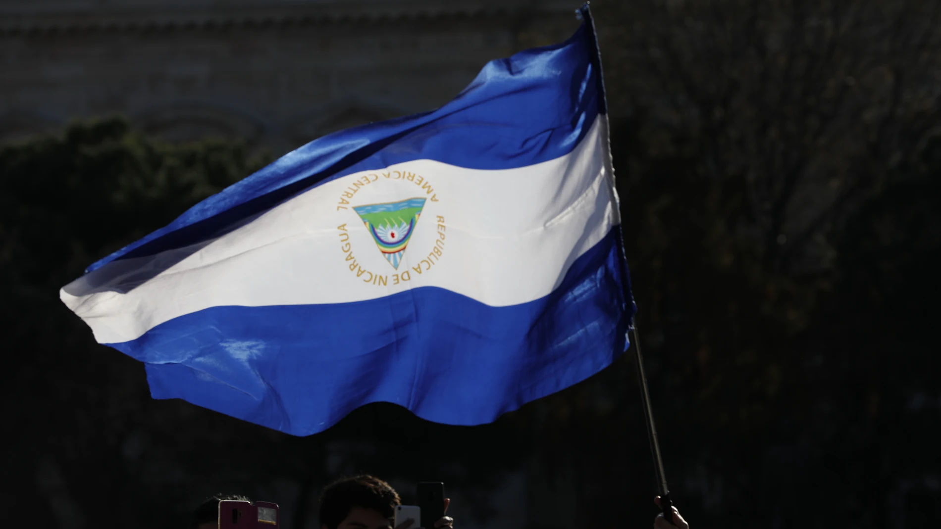 Bandera de Nicaragua. Imahen de archivo30/09/2020