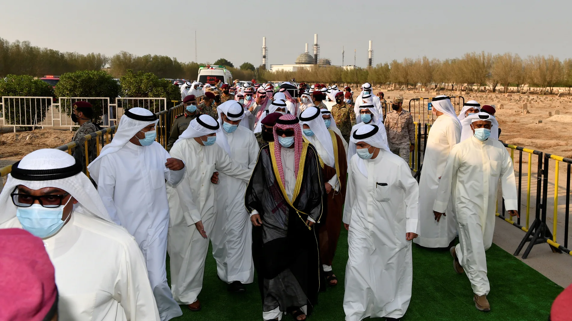 Nawaf al Ahmad al Jaber al Sabah en la ceremonia de coronación como nuevo emir de Kuwait