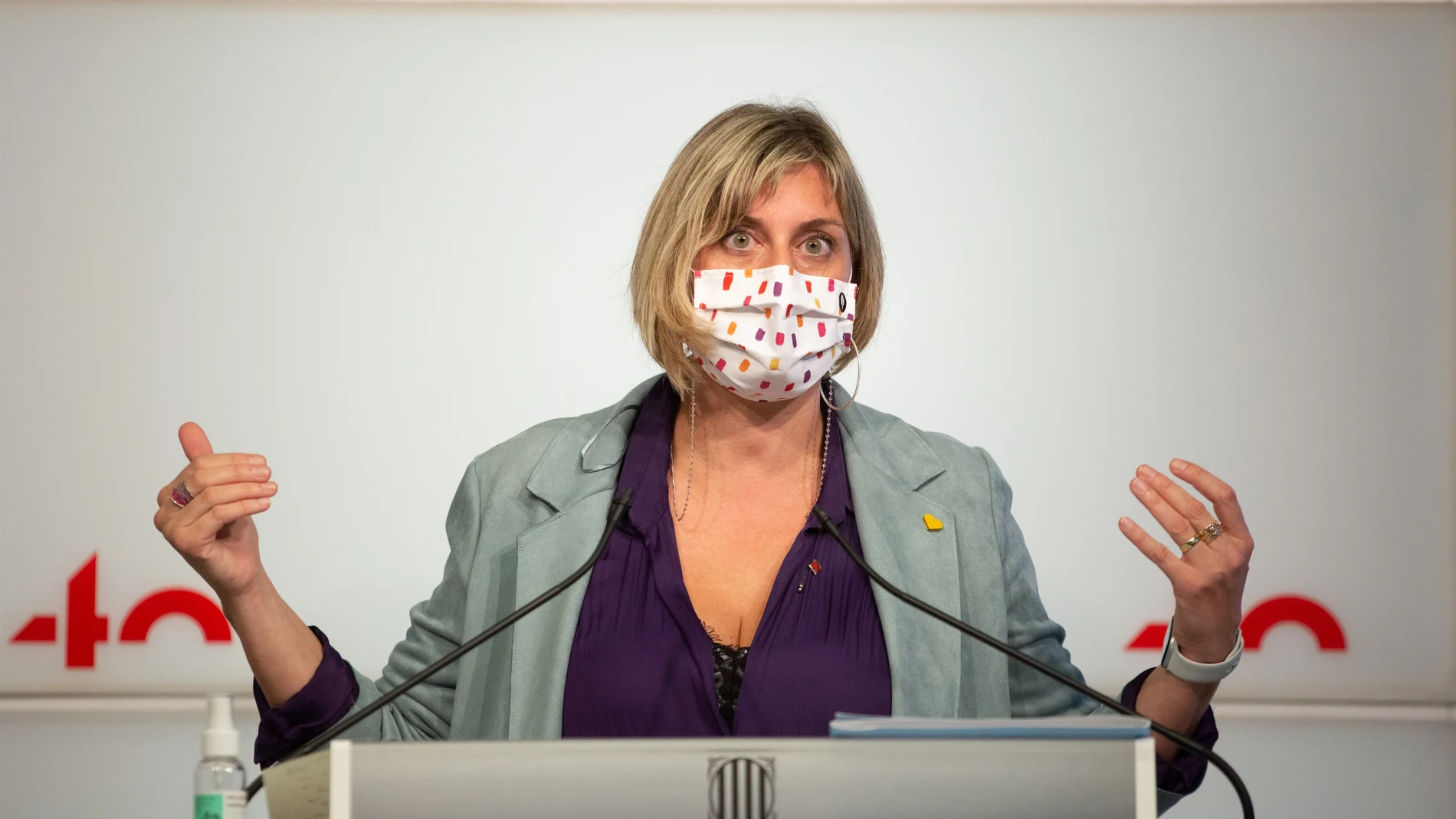 La consellera de Salud, Alba Vergés. DAVID ZORRAKINO / EUROPA PRESS