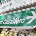 Señal que marca la calle Largo Caballero en Madrid