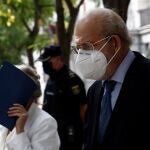 El ex magistrado del Tribunal Constitucional Fernando Valdés, tras declarar en el Supremo
