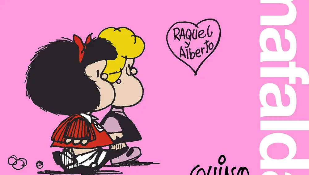 Libro con las tiras sobre el amor de Mafalda
