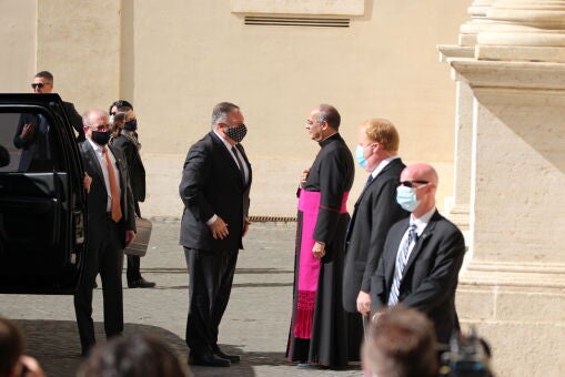 Mike Pompeo y Pietro Parolín intercambiaron sus puntos de vista sobre las relaciones con China durante su encuentro en el Vaticano