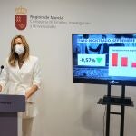 La directora general del Servicio Regional de Empleo y Formación, Marisa López Aragón