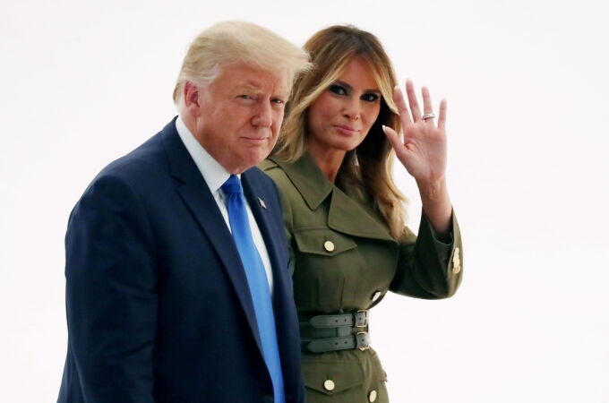 El presidente de EE UU y su mujer, Melania Trump, en una imagen de archivo en la Casa Blanca