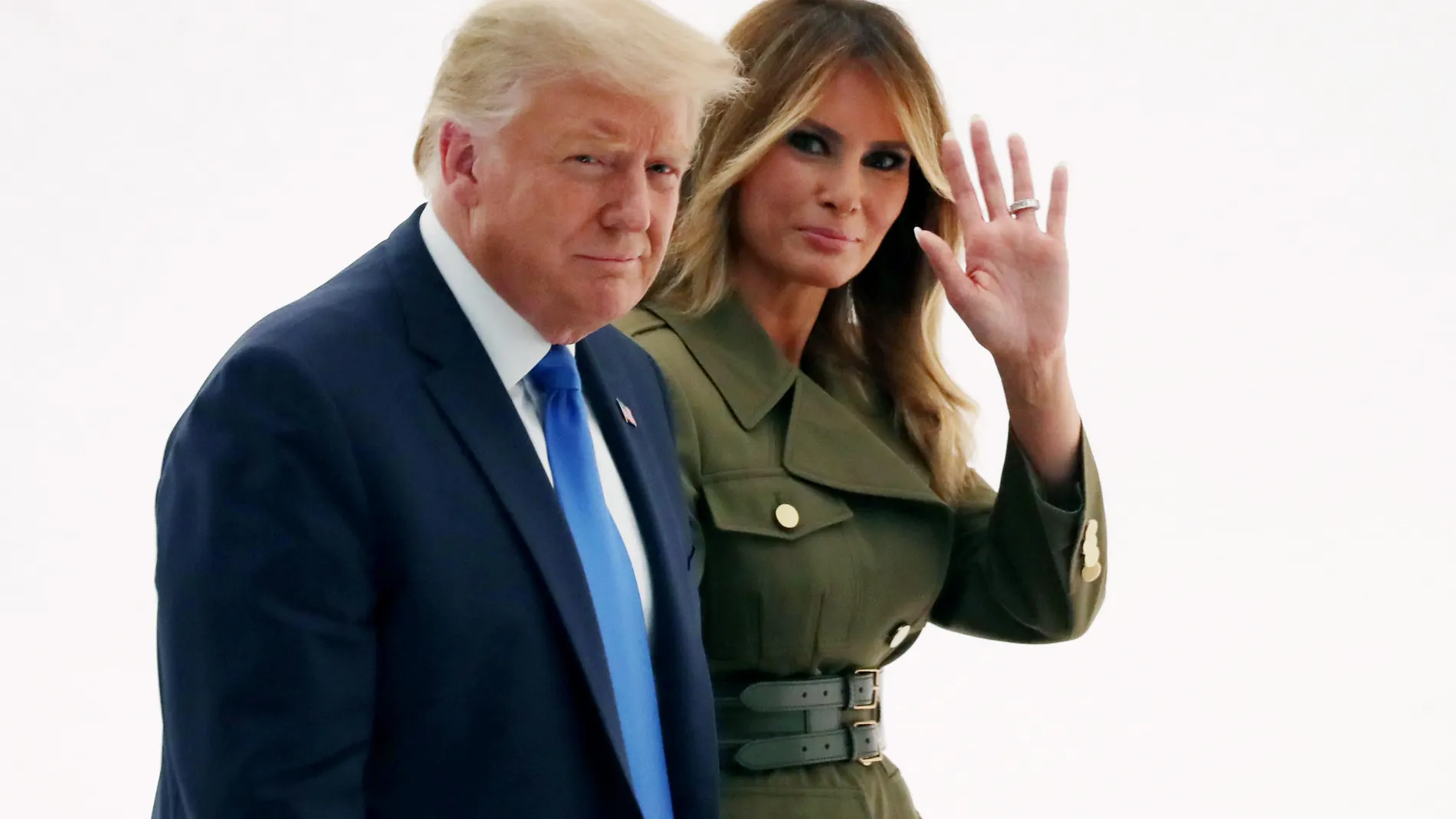 El presidente de EE UU y su mujer, Melania Trump, en una imagen de archivo en la Casa Blanca