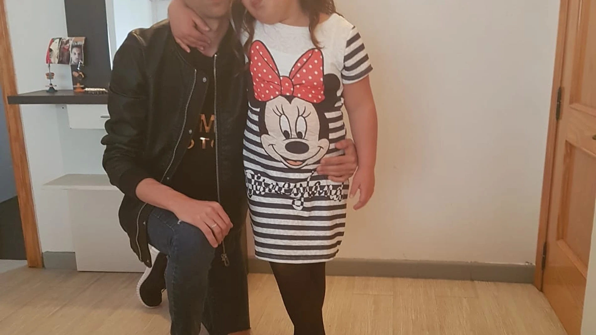 Iván junto a su hija Lucía