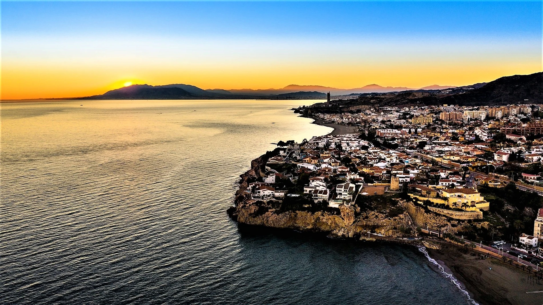 Vista del municipio malagueño de Rincón de la Victoria