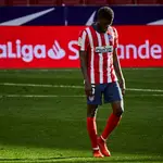 Thomas Parteycon el Atlético de Madrid.
