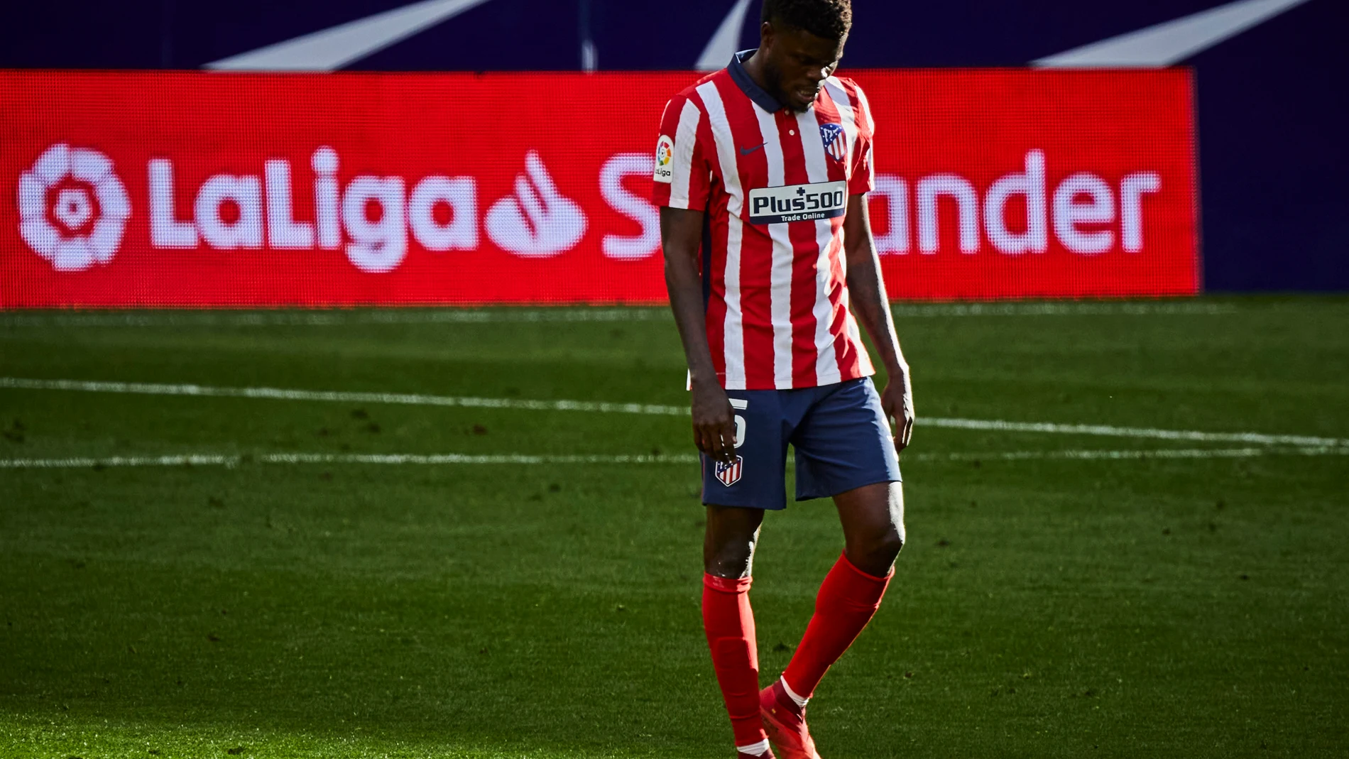 Thomas Parteycon el Atlético de Madrid.