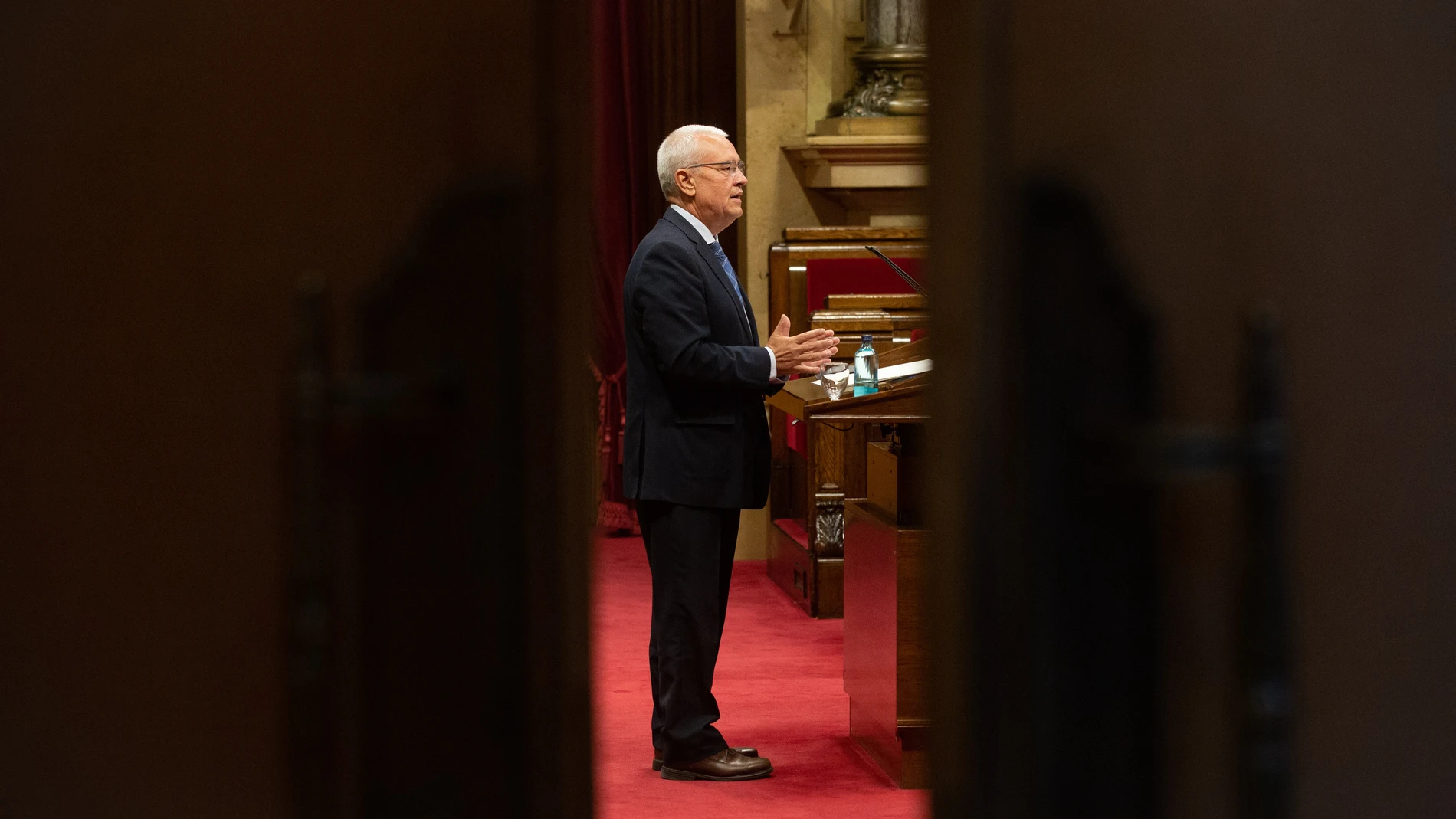 El diputado del PP Santi Rodríguez en el debate general sobre situación sanitaria provocada por la pandemia del coronavirus, del 6 de octubre de 2020 en el Parlament