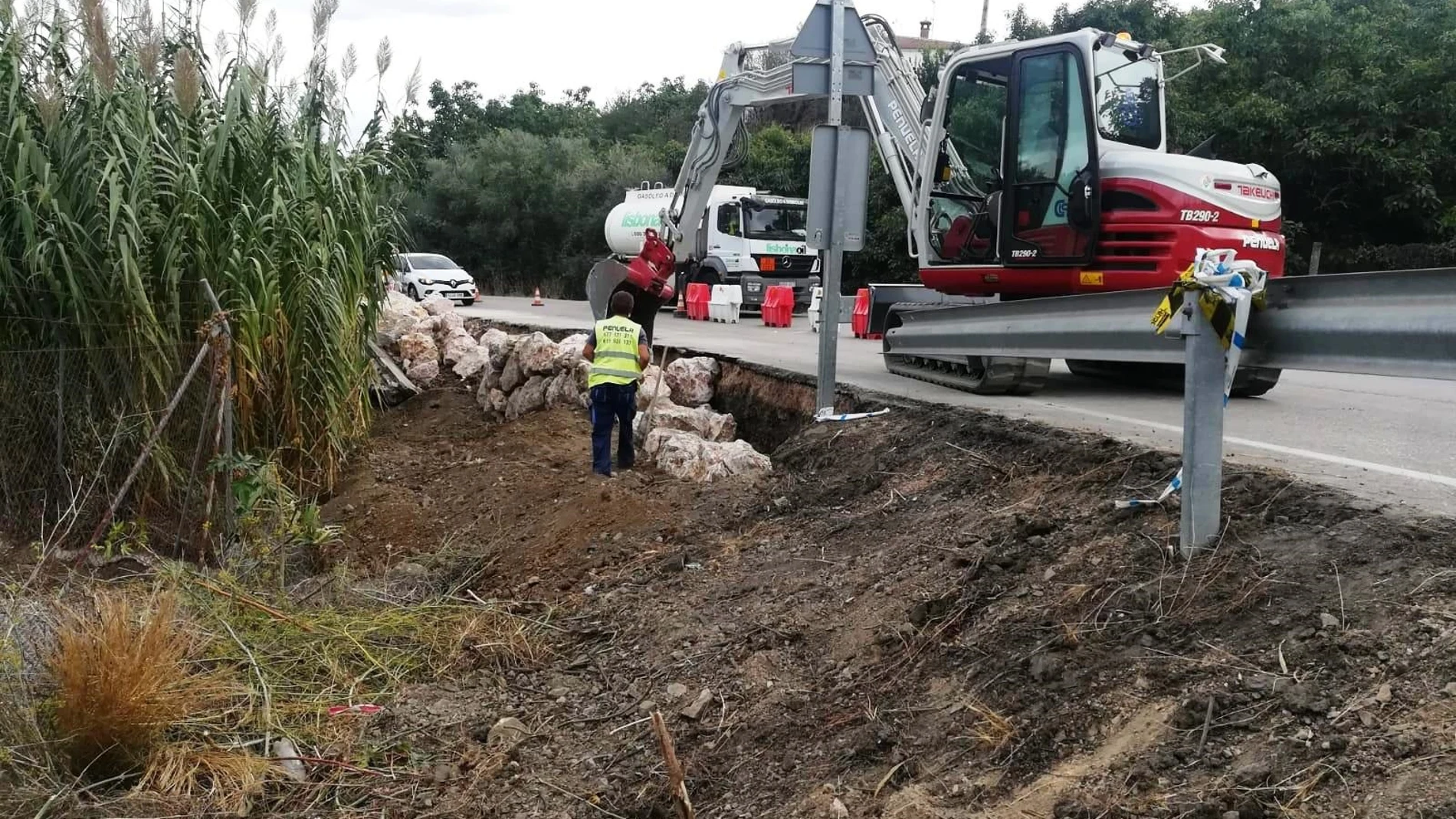 Obras en las carreteras de la provincia