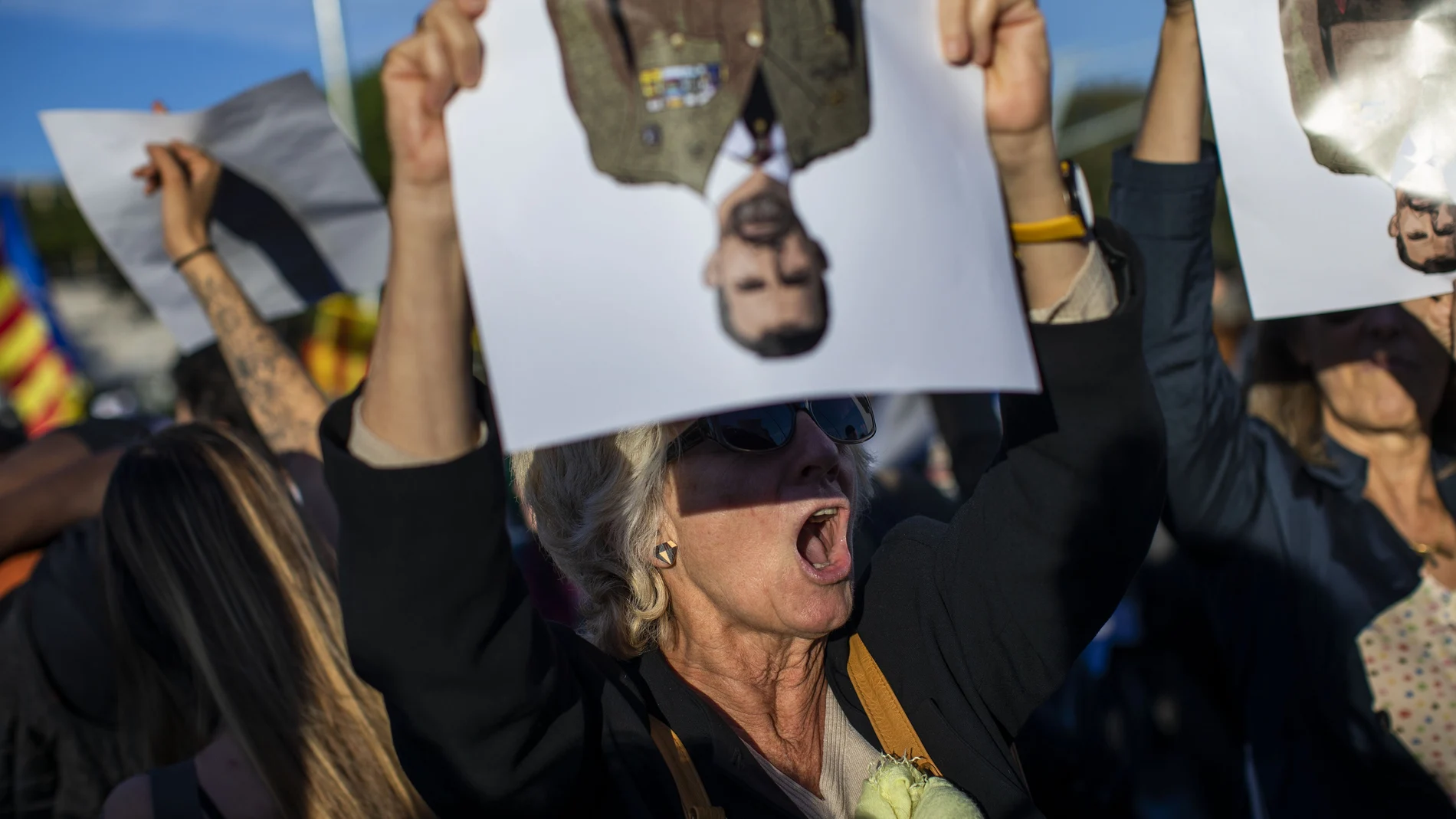 Protestas contra el Rey Felipe VI, en Barcelona, el pasado mes de noviembre