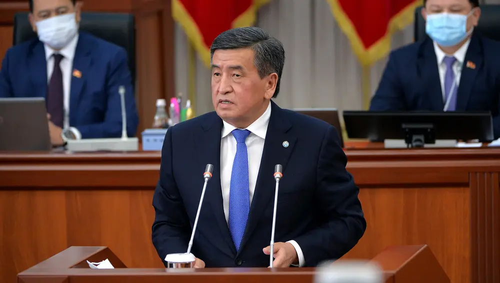 El presidente de Kirguistán, Sooronbái Zheenbékov.06/10/2020 ONLY FOR USE IN SPAIN