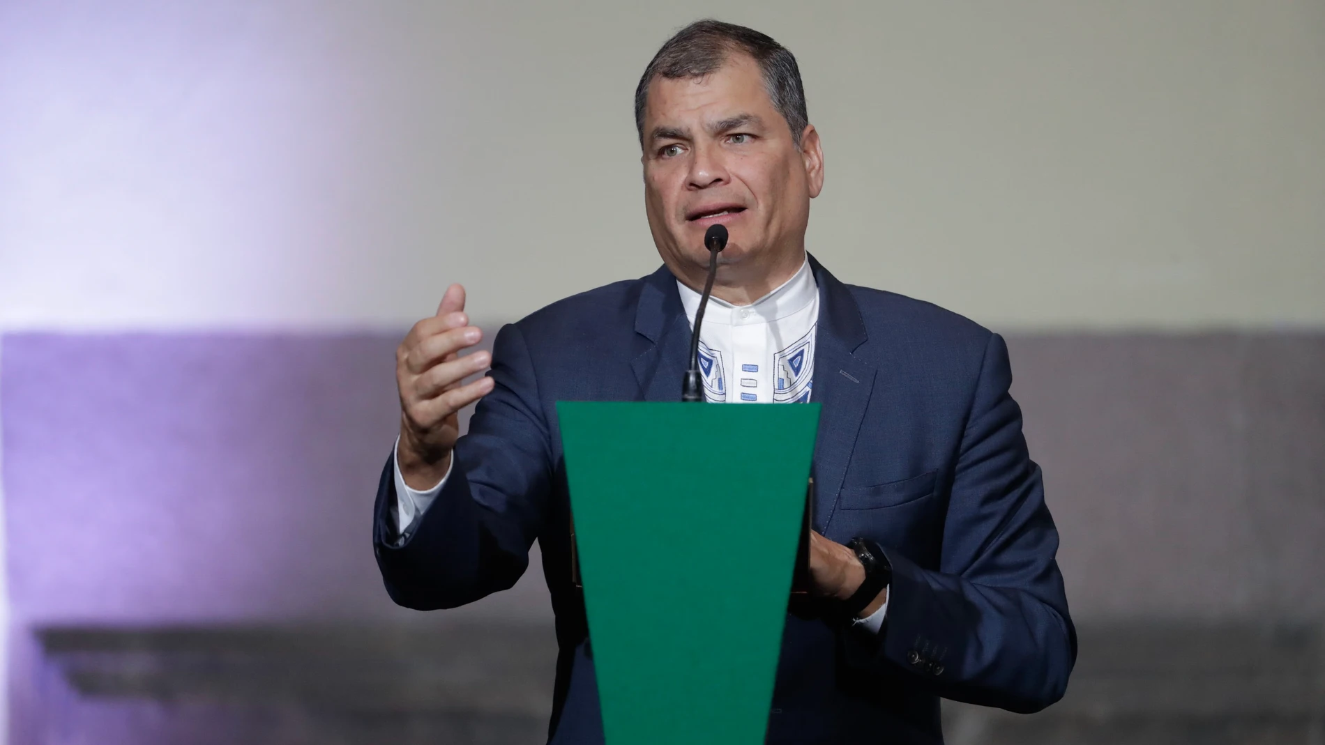El ex presidente Rafael Correa fue condenado en ausencia en julio a ocho años de prisión