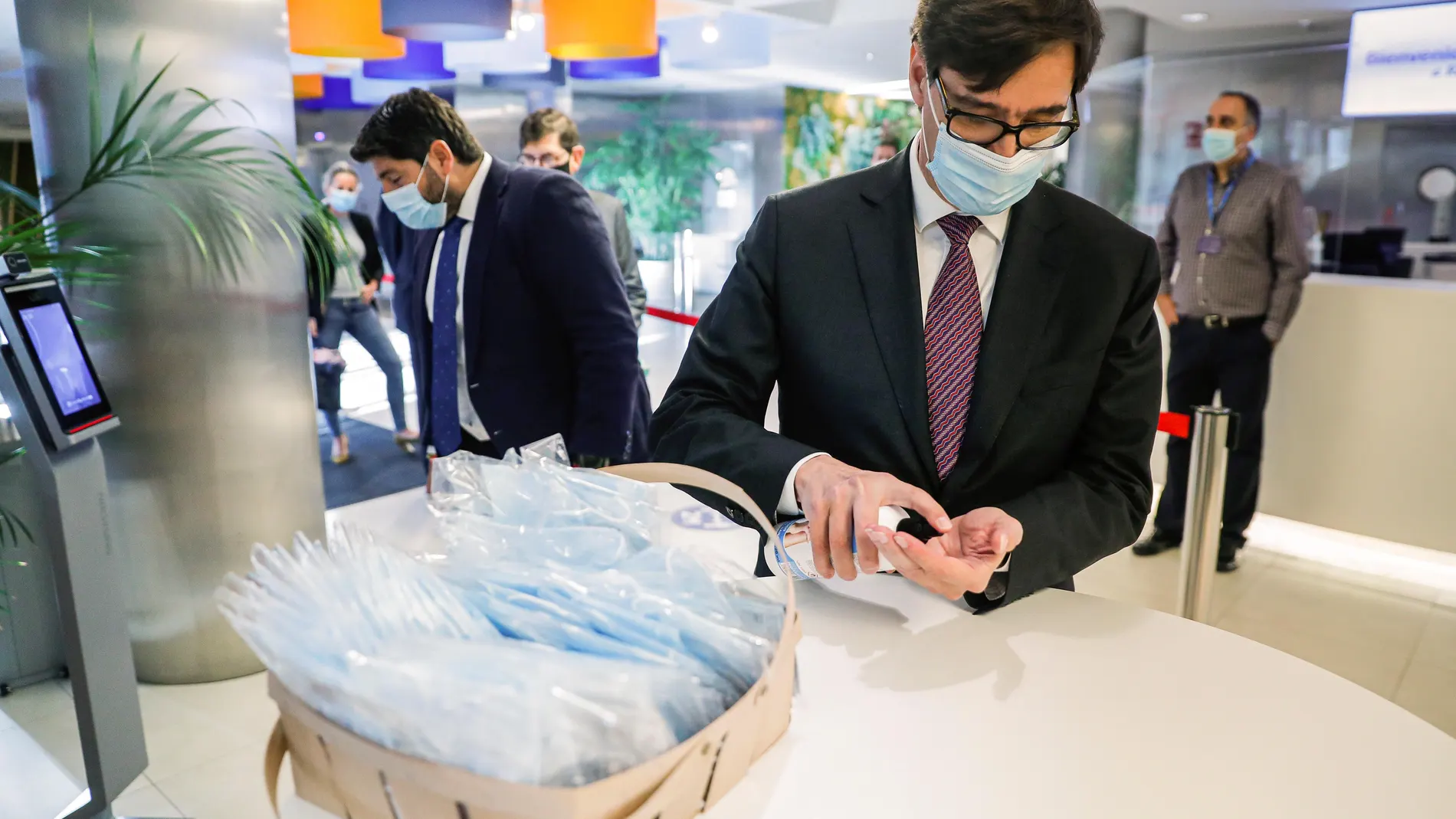 El ministro de Sanidad, Salvador Illa, durante el encuentro "Repensando la Sanidad Española. Una nueva Sanidad para una nueva normalidad" celebrado en Madrid el pasado martes